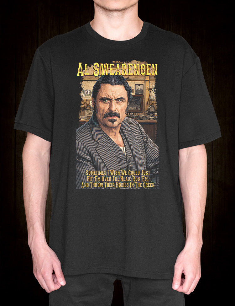 Deadwood western series Al Swearengen shirt