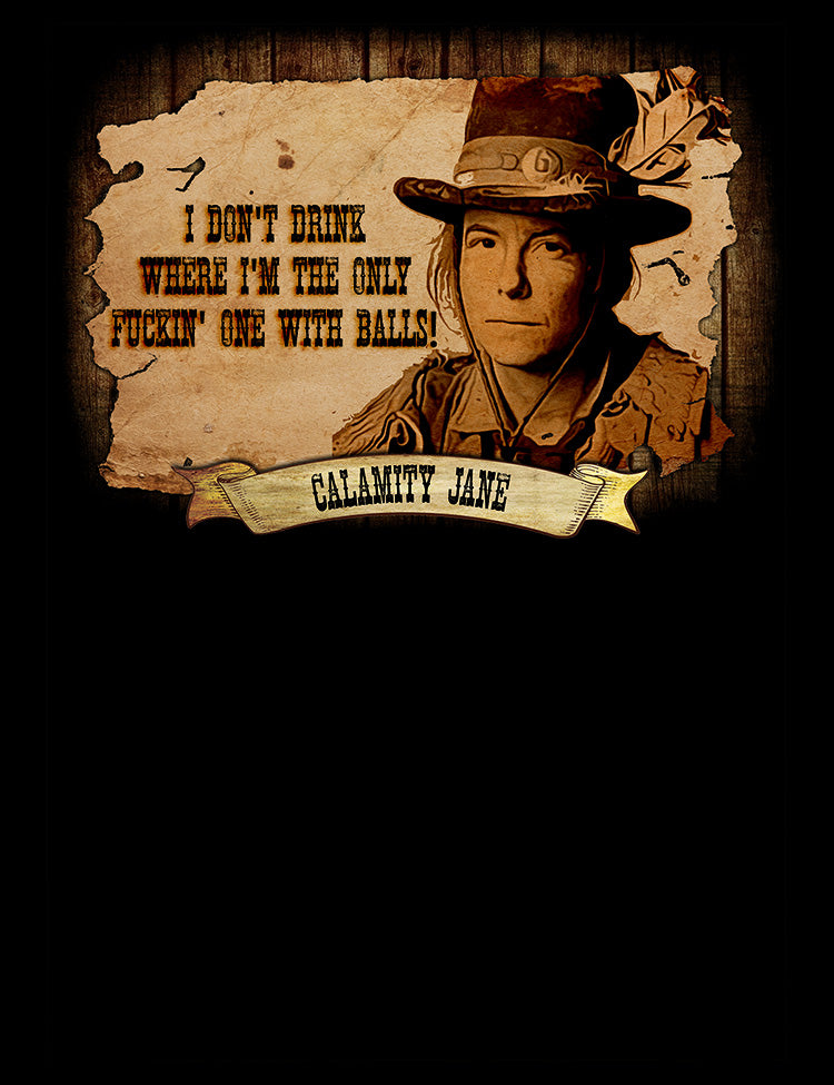 Iconic Deadwood Figure Shirt - Calamity Jane Character Tee