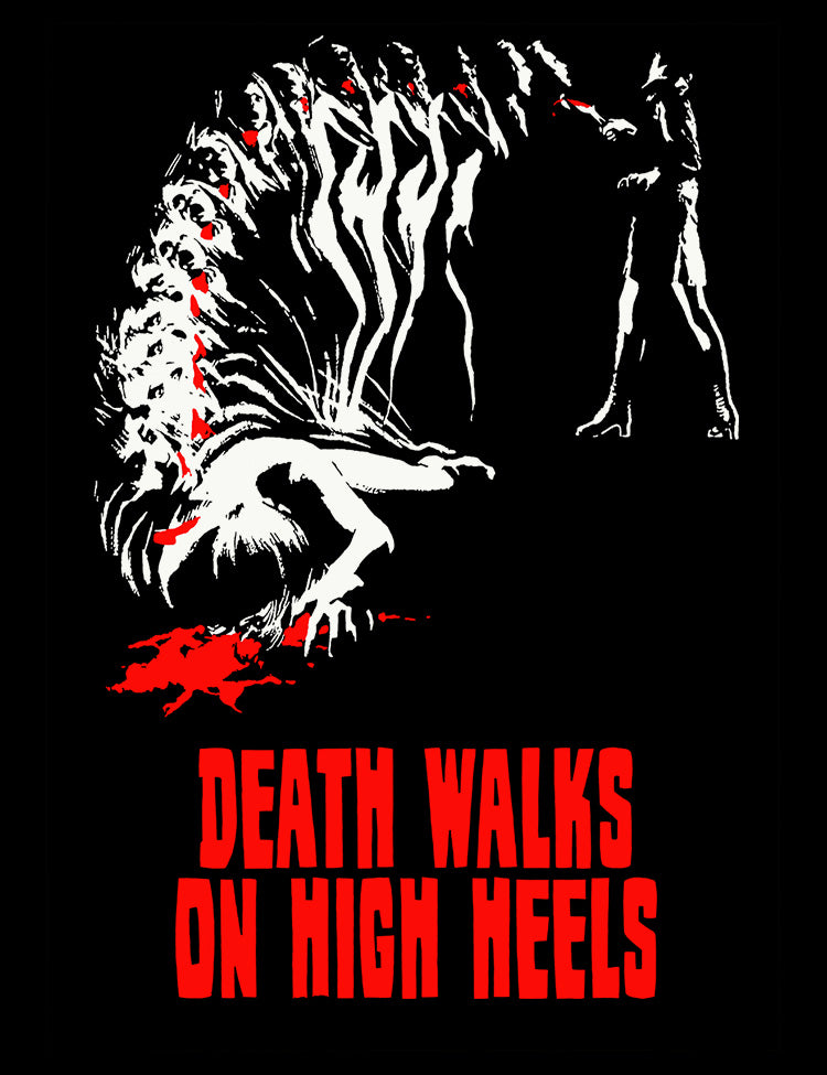 Italian giallo cinema Death Walks On High Heels design