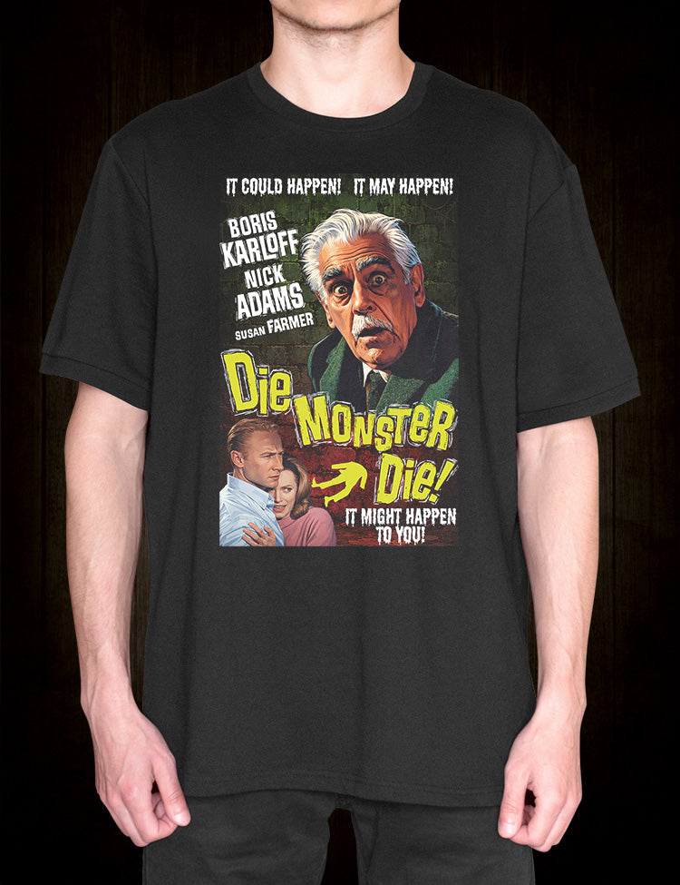 Classic Lovecraft cinema Die Monster Die T-shirt