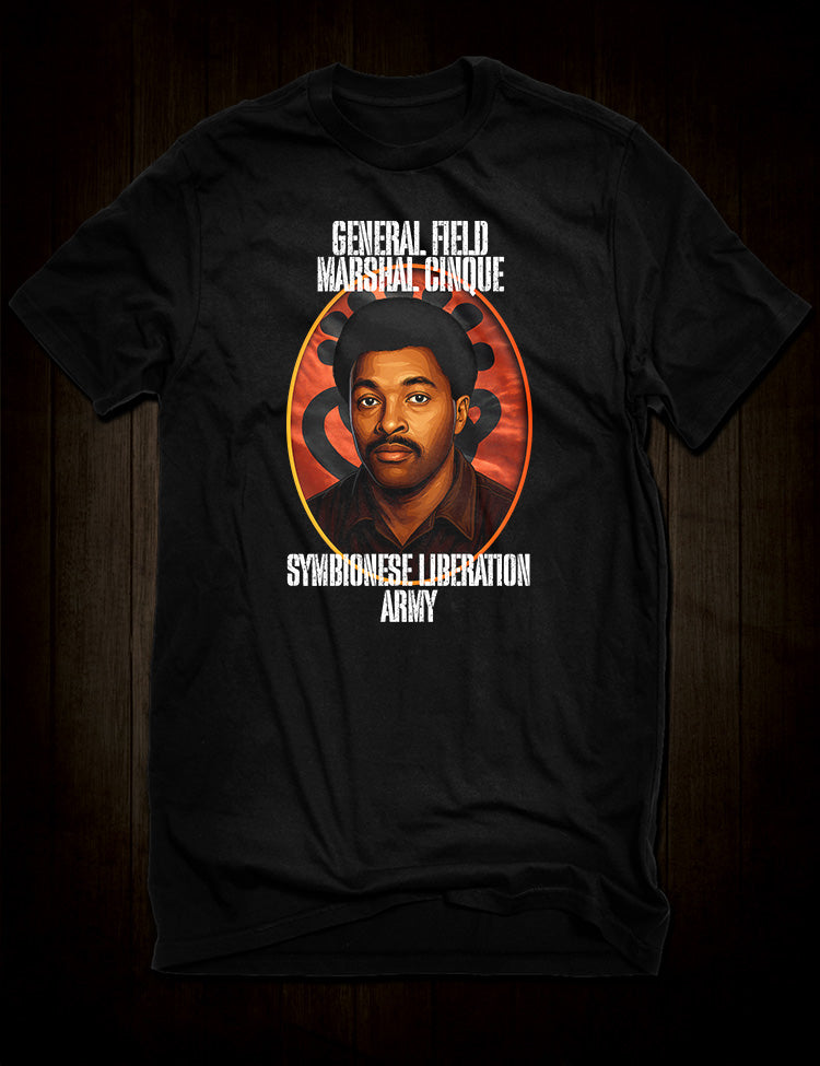 Donald DeFreeze SLA T-shirt design General Field Marshal Cinque portrait