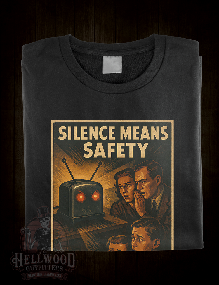 Vintage sci-fi paranoia toaster poster design t-shirt