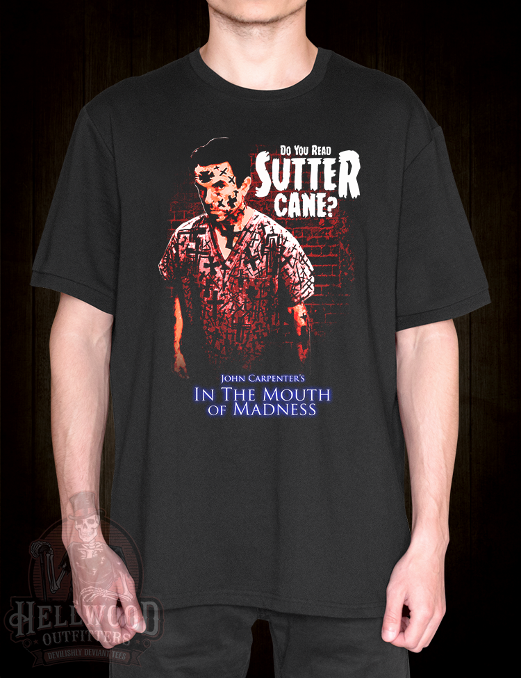 Meta horror movie In the Mouth of Madness t-shirt