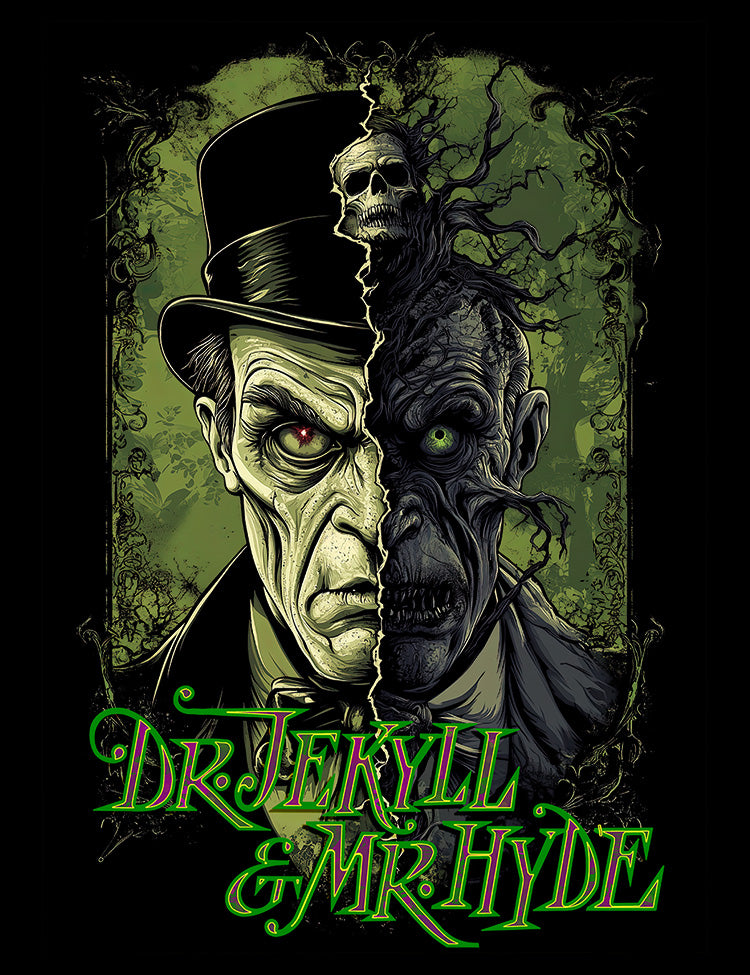 Robert Louis Stevenson Dr Jekyll Mr Hyde gothic shirt