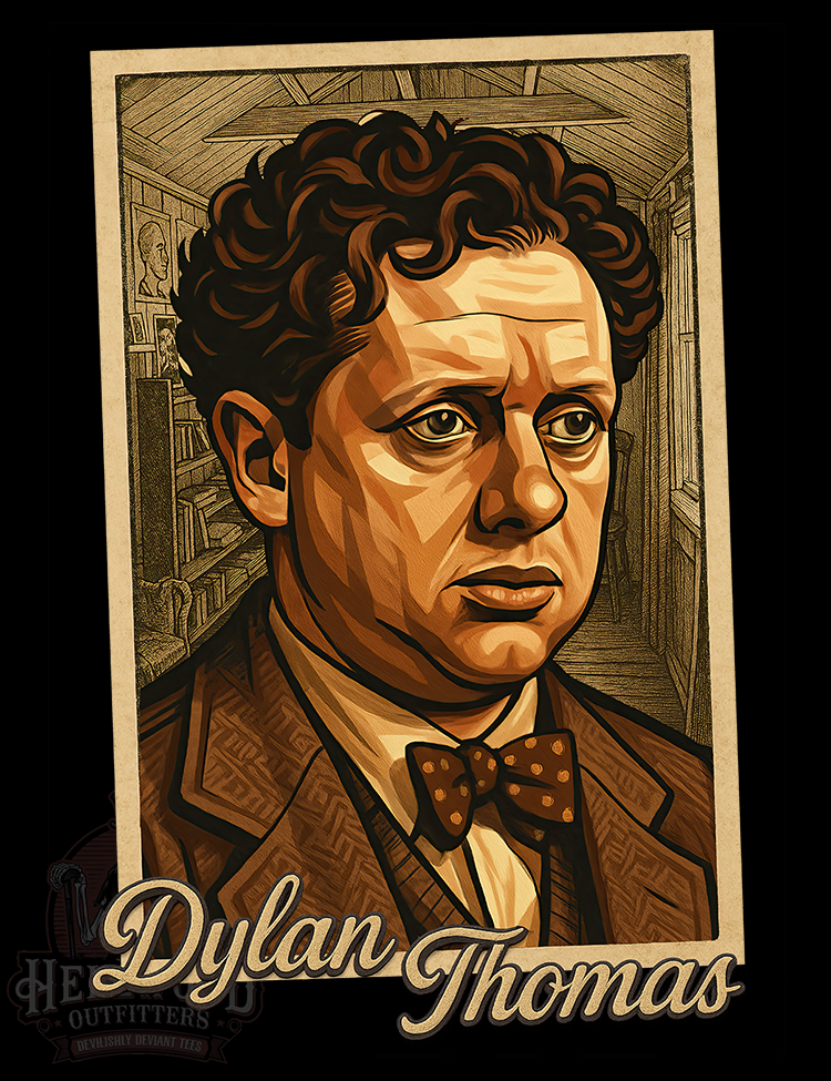 Literary legend Dylan Thomas shirt for poetry lovers