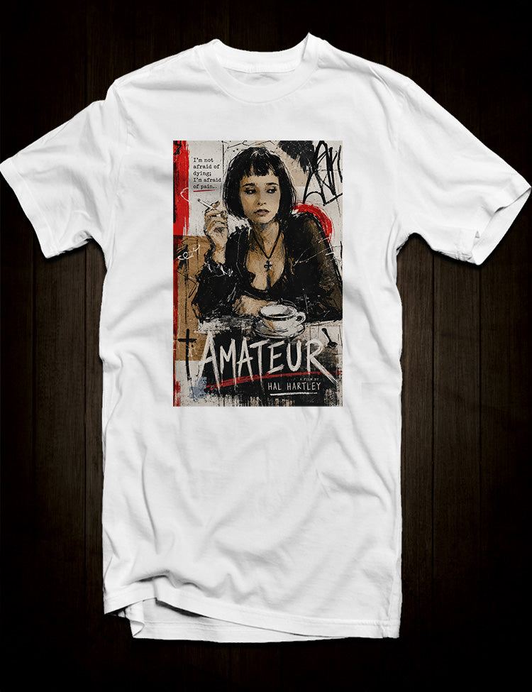 Cult American cinema T-Shirt celebrating Hal Hartley’s Amateur