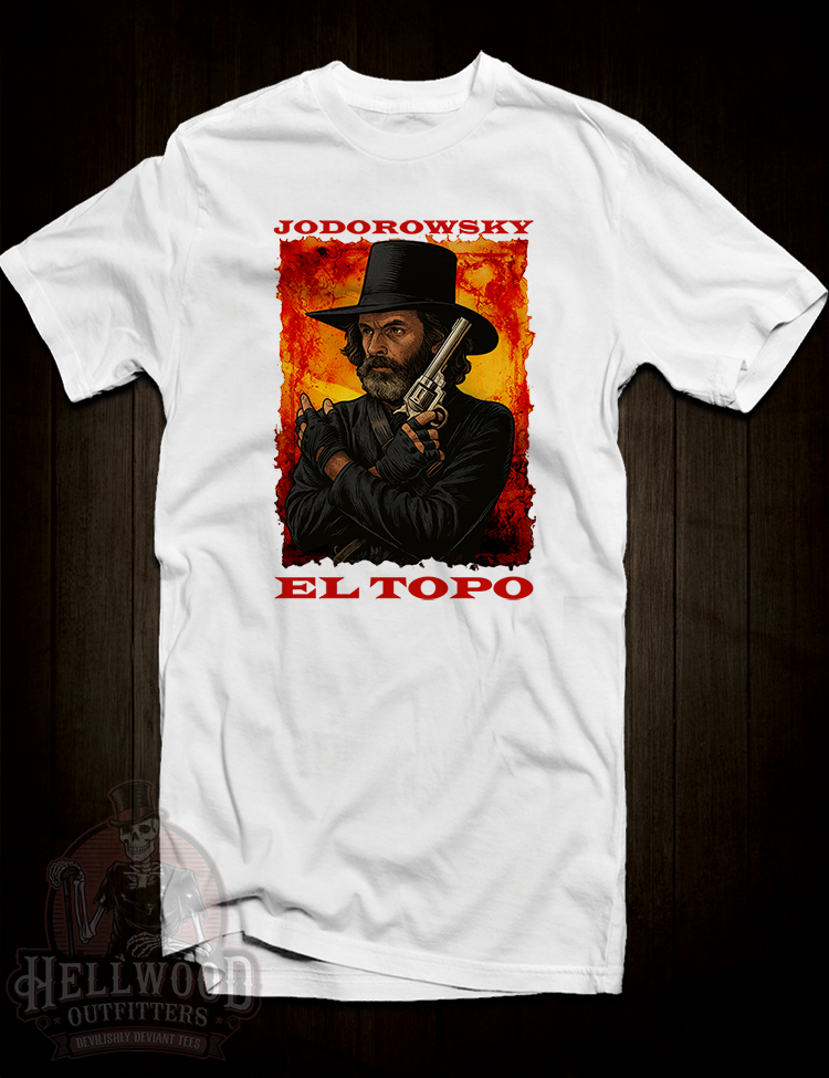 Cult film merchandise – El Topo shirt