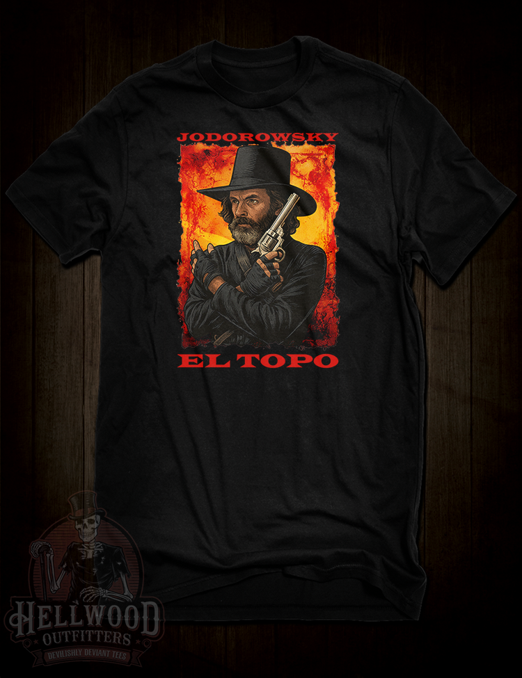 El Topo t-shirt with cult western design
