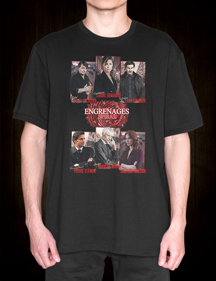 Gritty Crime Drama Apparel - Engrenages T-Shirt