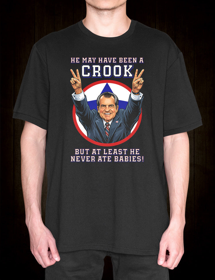 Satirical Nixon Epstein Files merchandise design