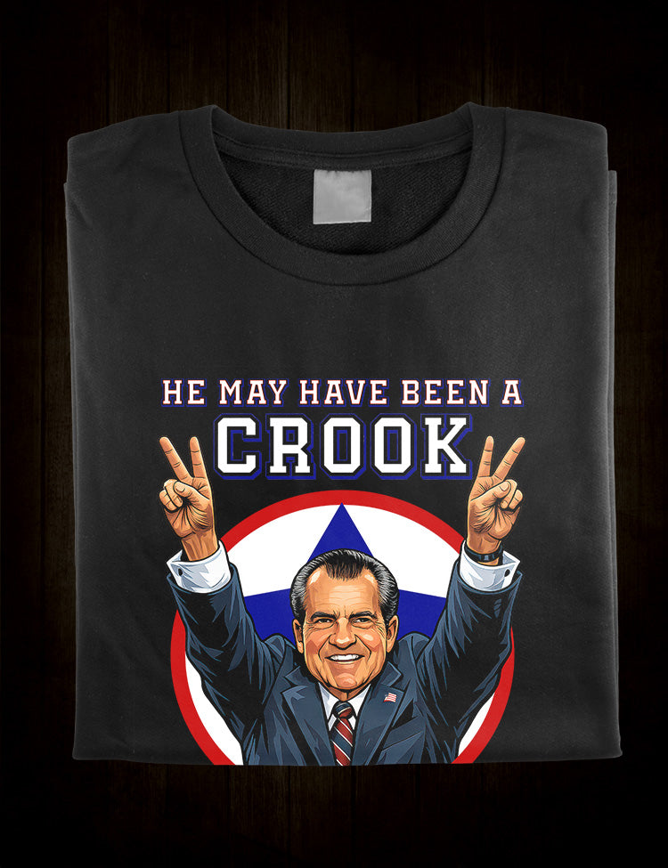 Conspiracy theory themed Nixon apparel for true crime fans