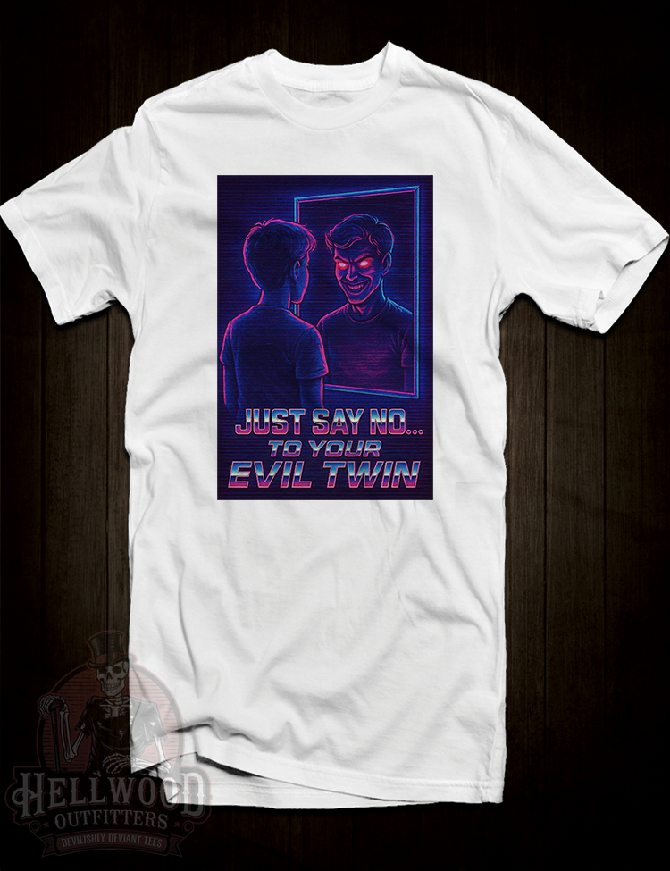 Cult retro PSA style t-shirt Just Say No To Evil Twin