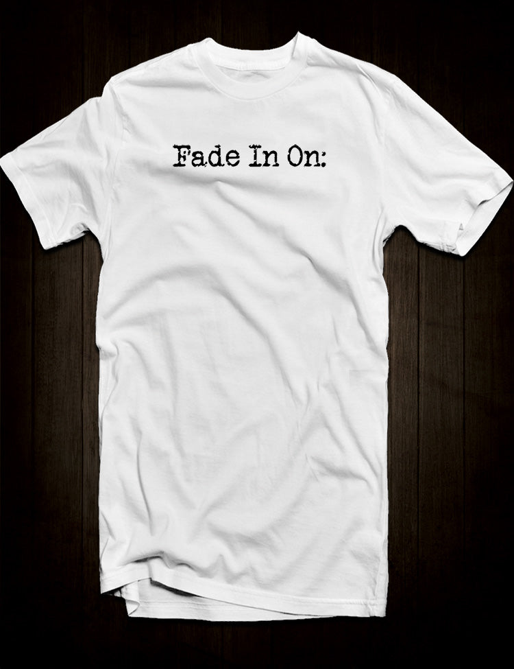 screenwriter apparel film script design
