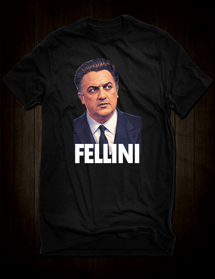 Federico Fellini T-Shirt featuring the legendary Italian film director