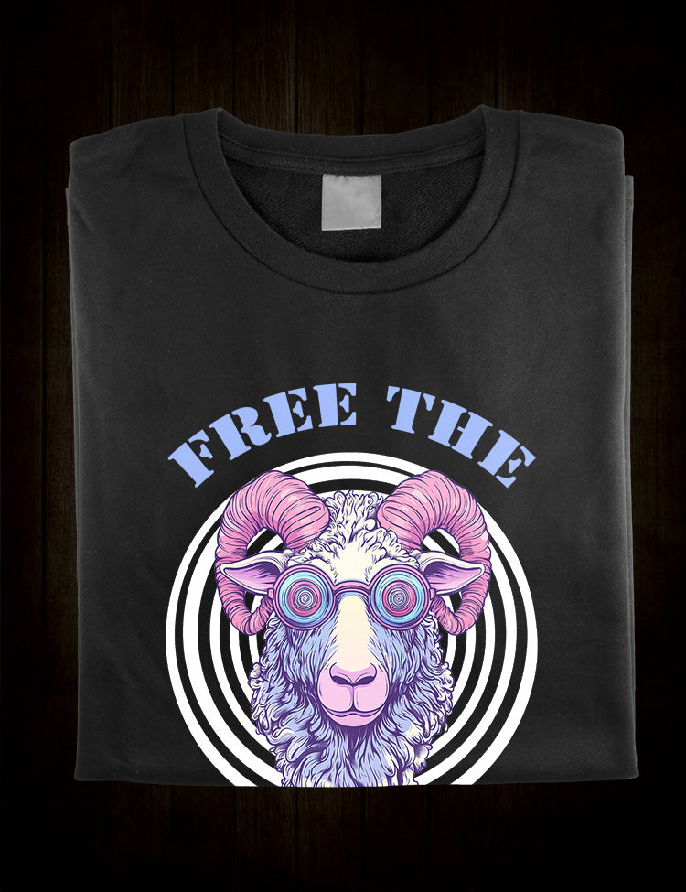 Free-thinker sheeple t-shirt
Social commentary sheep design