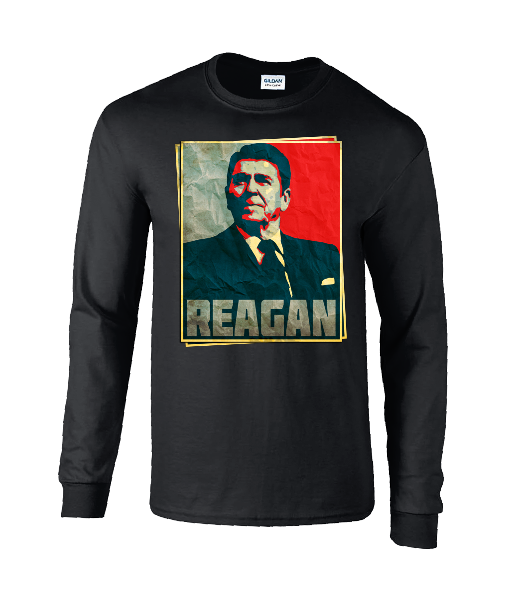 Custom Ronald Reagan Long Sleeve T-Shirt