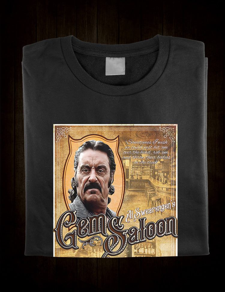 Iconic Wild West Fashion - Gem Saloon Tee by Al Swearengen