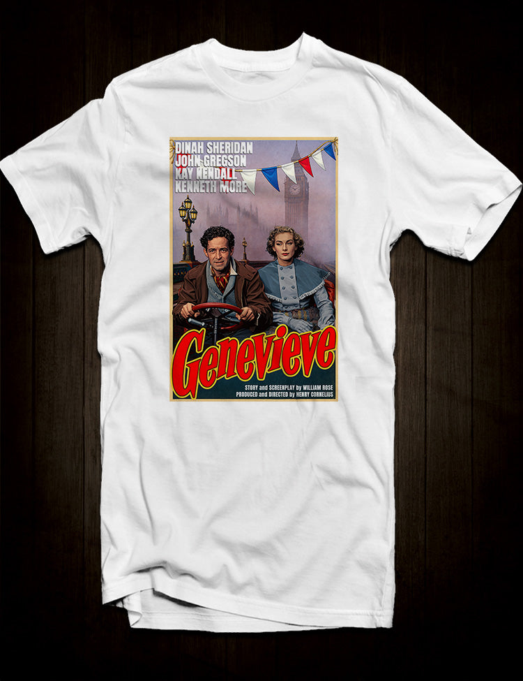 Classic British cinema design celebrating the film Genevieve