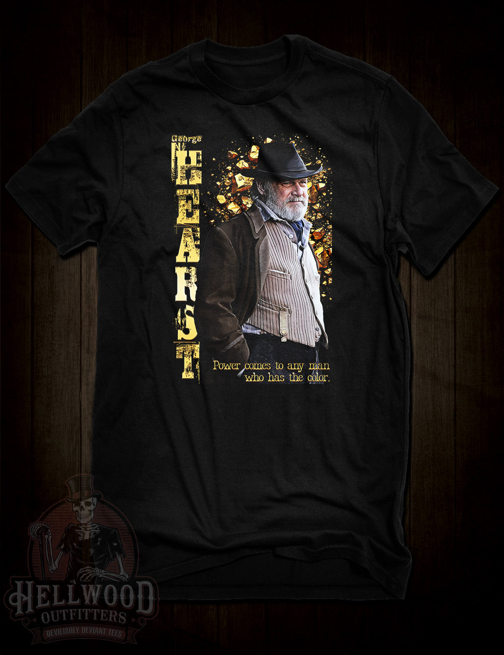 Deadwood George Hearst character t-shirt