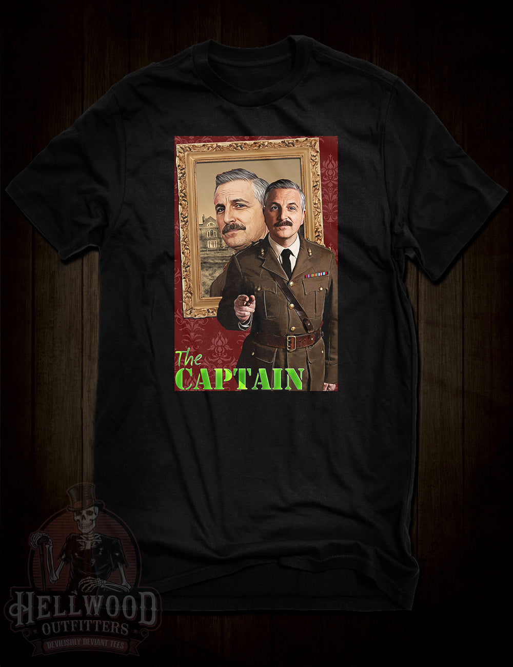 Ghosts TV show The Captain t-shirt design