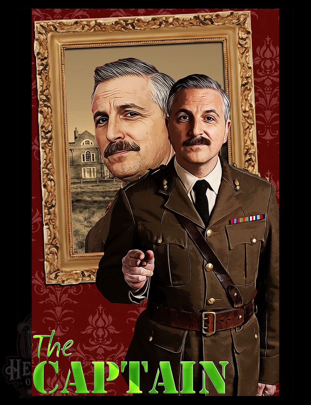 BBC sitcom Ghosts The Captain tribute shirt