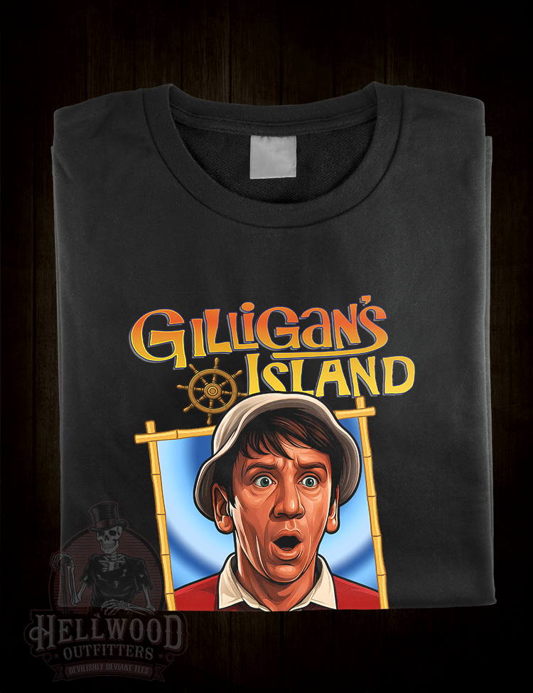 Nostalgic castaway TV show t-shirt