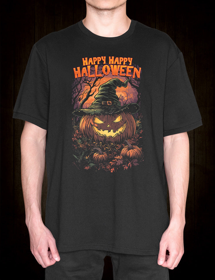 Creepy pumpkin Halloween t-shirt