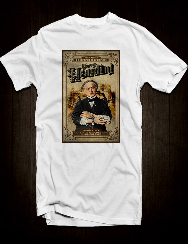 Escape Artist Fashion - Vintage Houdini Tee for Magic Enthusiasts