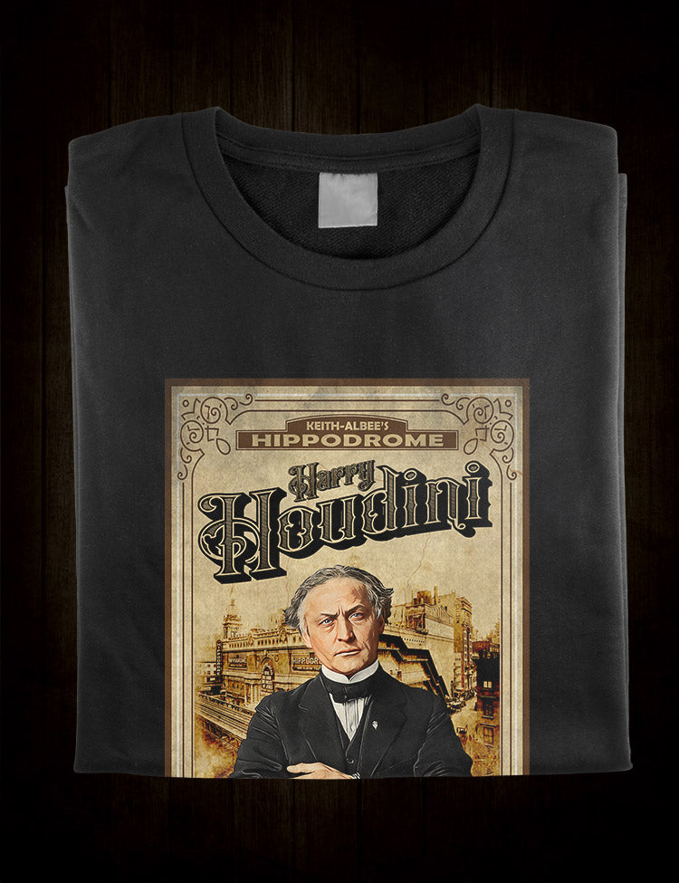 Houdini at Keith Albee's Hippodrome T-Shirt - Vintage Magic Fashion
