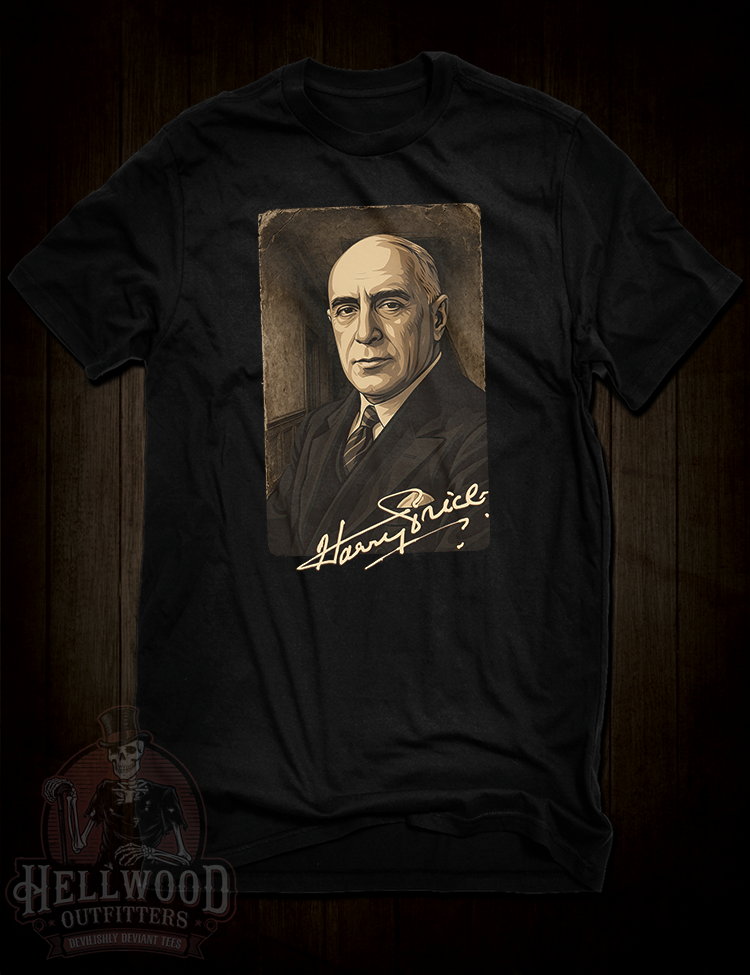 Harry Price ghost hunter tribute t-shirt