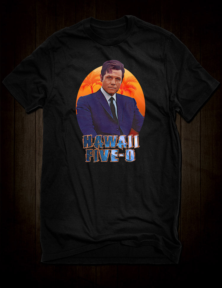 Crime-fighting legend: Hawaii Five-O T-Shirt featuring Jack Lord as Steve McGarrett