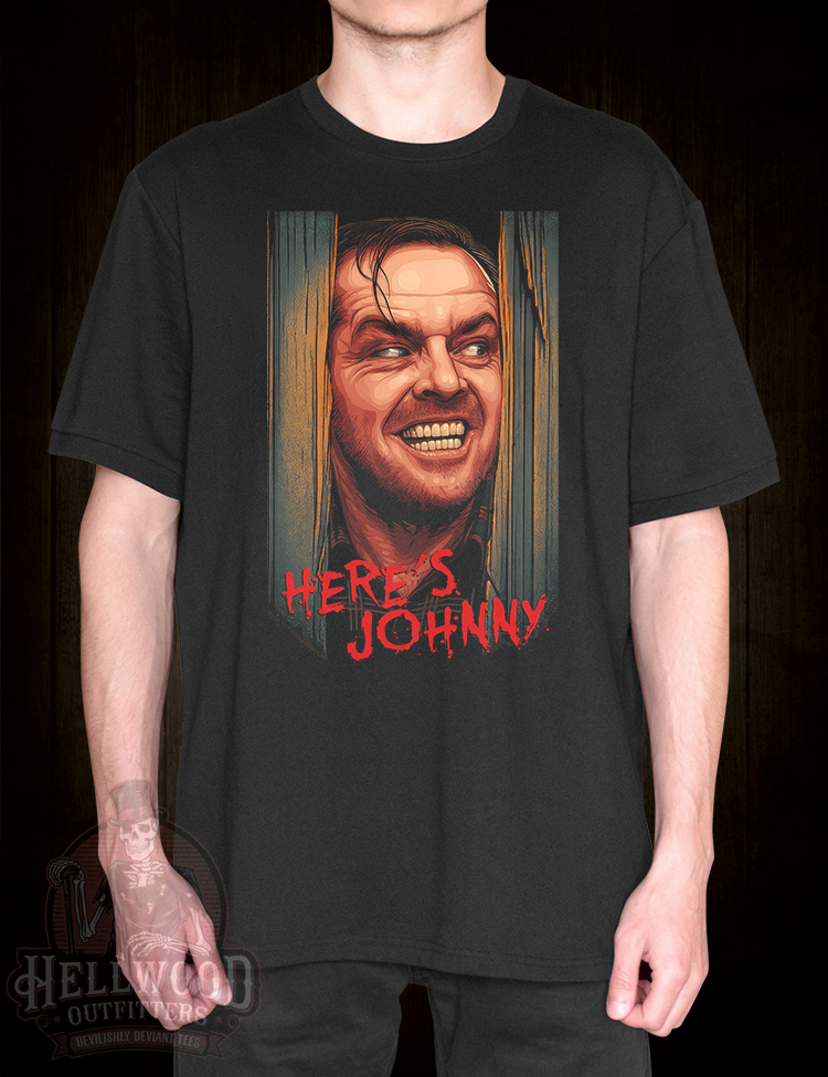 Jack Torrance axe scene t-shirt design