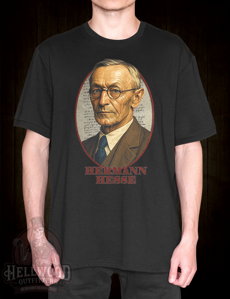 Literary rebel Hermann Hesse t-shirt design