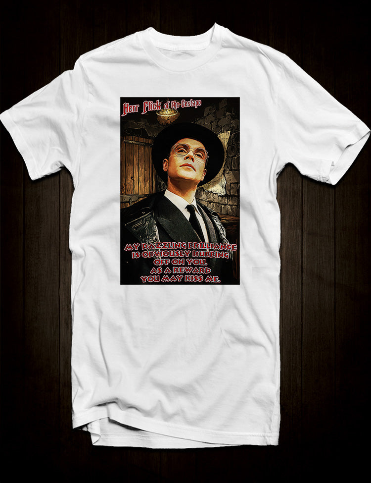 Allo Allo sitcom character homage t-shirt