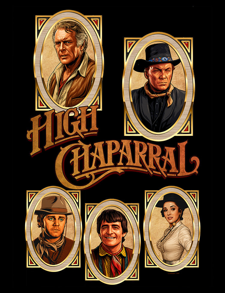 vintage western television High Chaparral graphic t-shirt