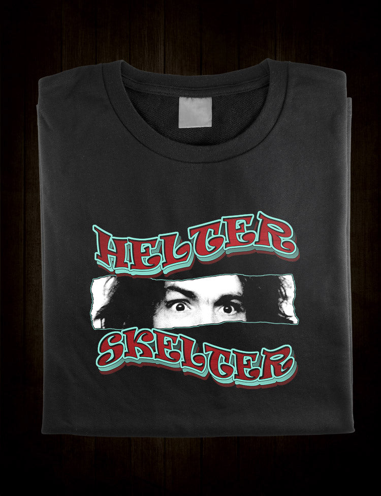 Vintage Styled Charles Manson Helter Skelter T-Shirt