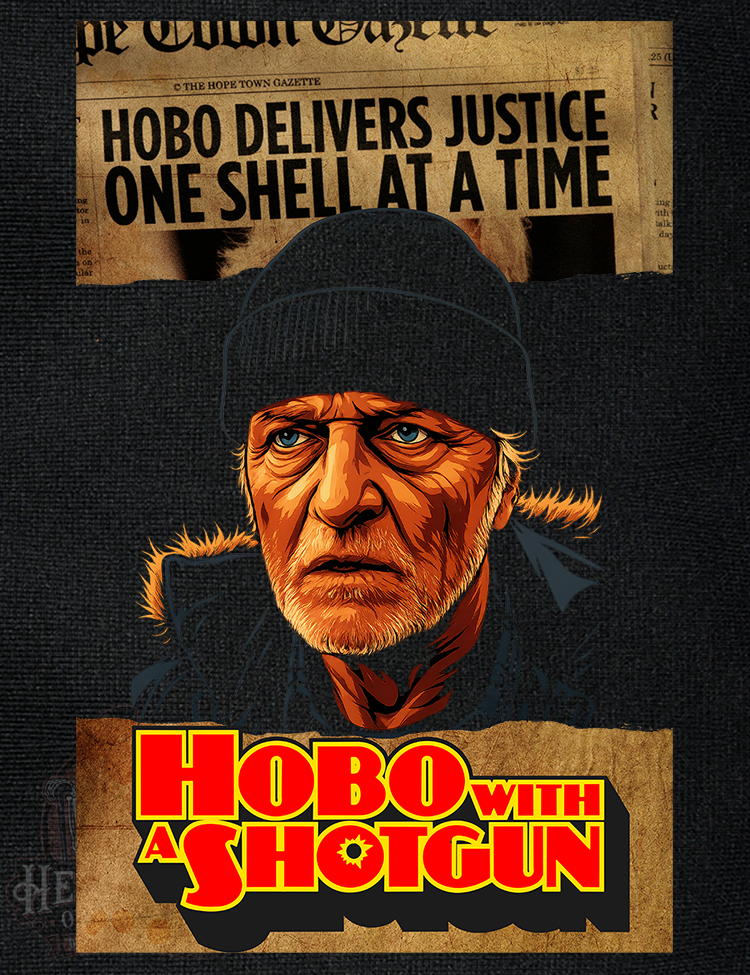 Rutger Hauer vigilante horror t-shirt design
