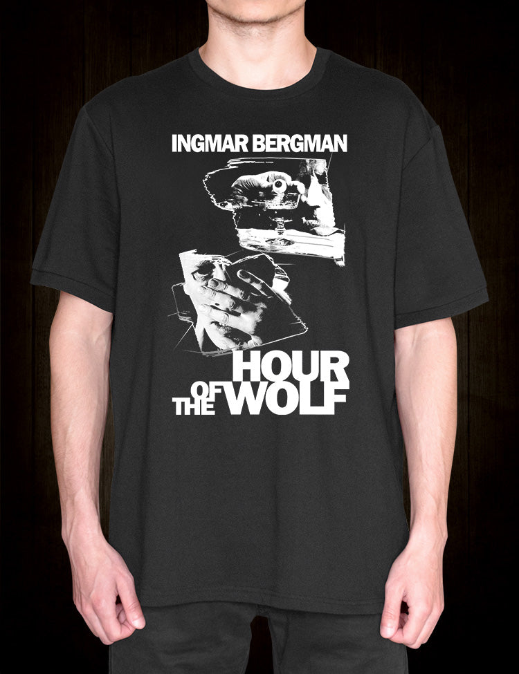 Hour of the Wolf movie shirt
Iconic Bergman film apparel