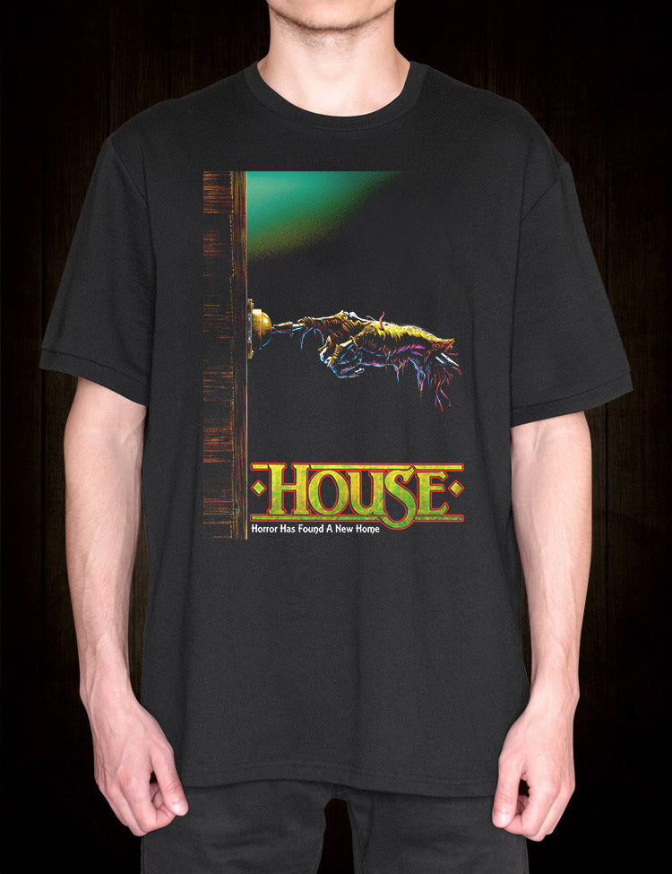 Scary t-shirt with ghostly images from House movie