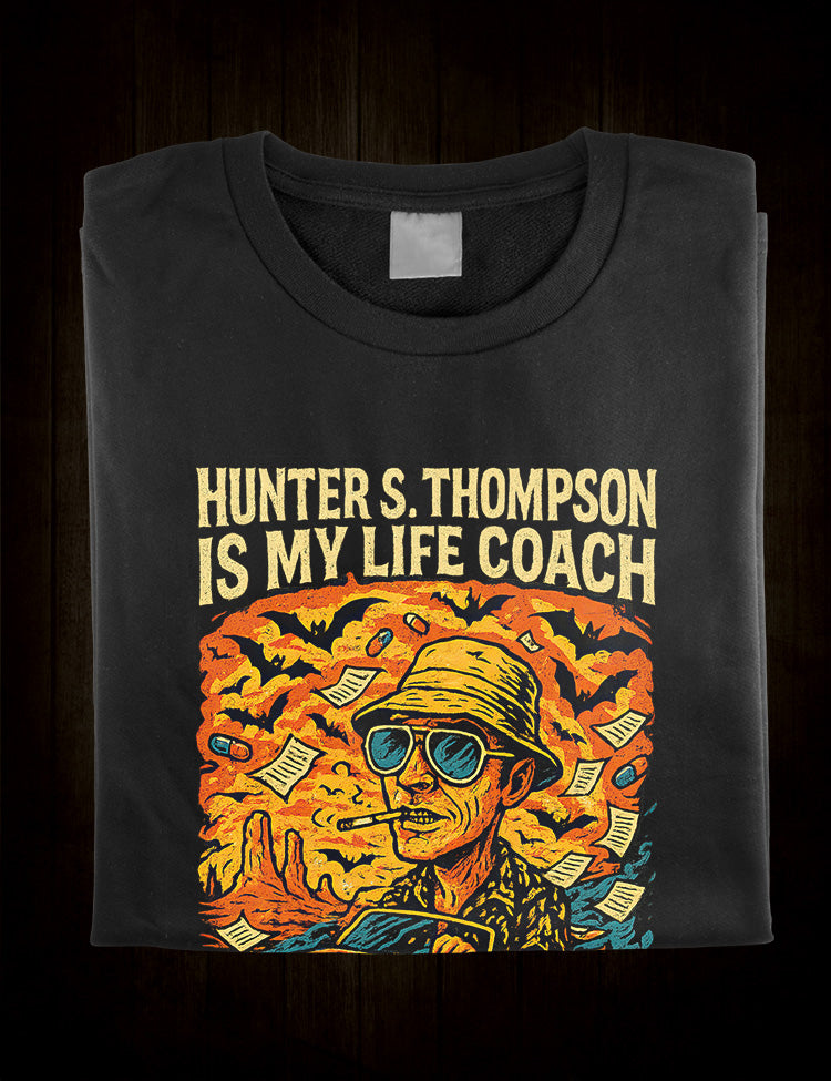 Gonzo journalism author Hunter S Thompson t-shirt design