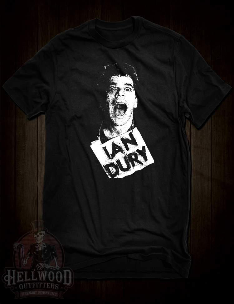 Ian Dury punk rock tribute t-shirt