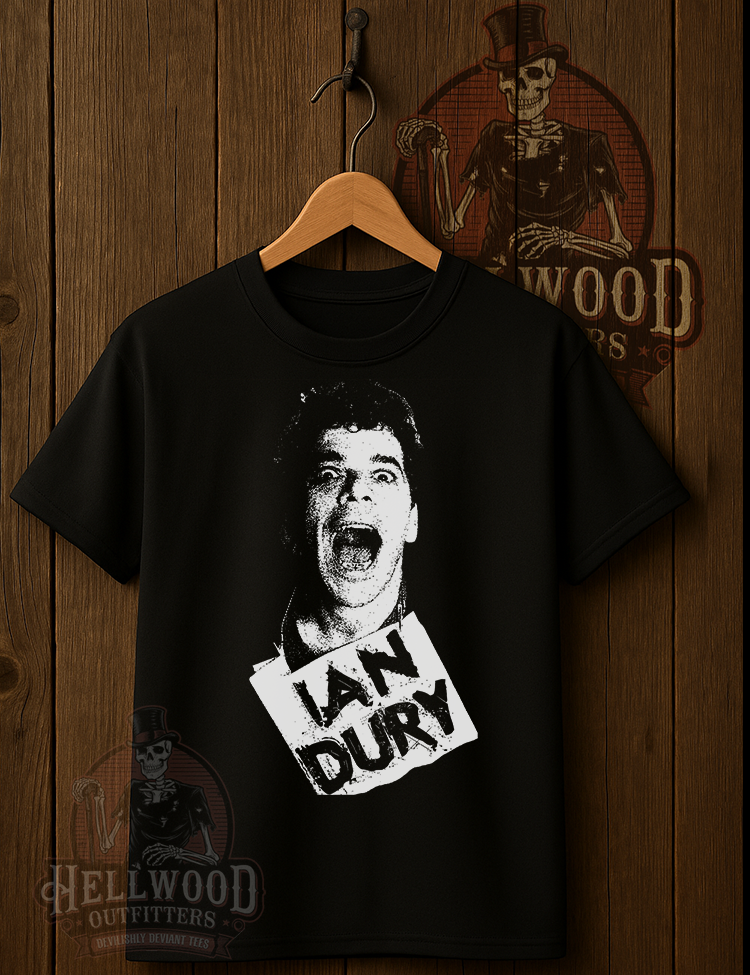 Punk rock pioneer Ian Dury tribute apparel