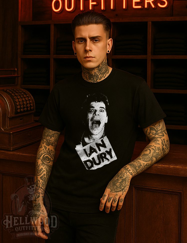 Ian Dury punk rock tribute t-shirt