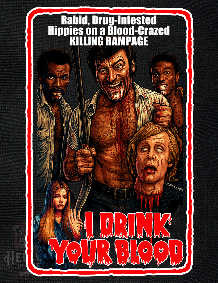 Grindhouse cinema I Drink Your Blood tee