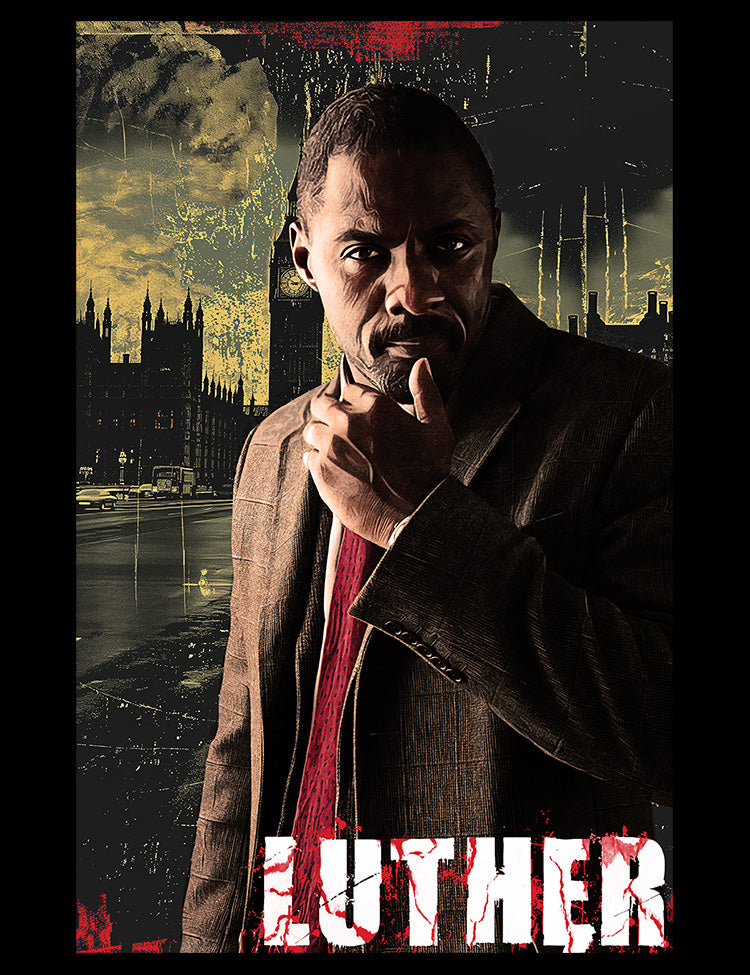 Exclusive Luther Tee - Channeling Idris Elba's Intensity and Determination