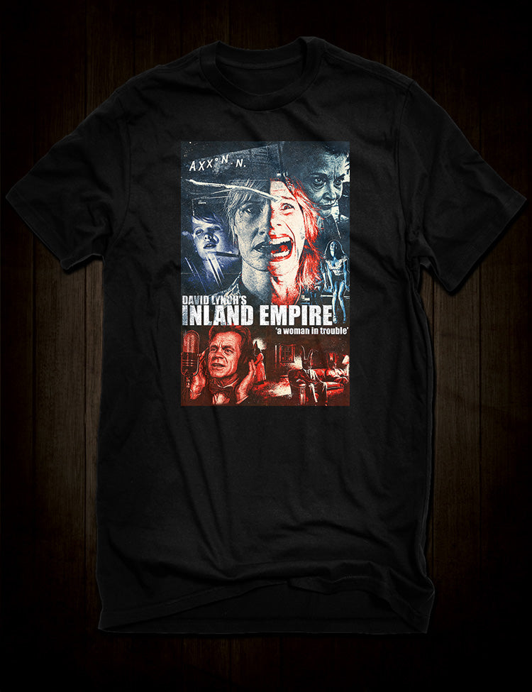 Inland Empire Poster T-Shirt inspired by David Lynch's Inland Empire film from the Hellwood Outfitters David Lynch T-Shirt Collection