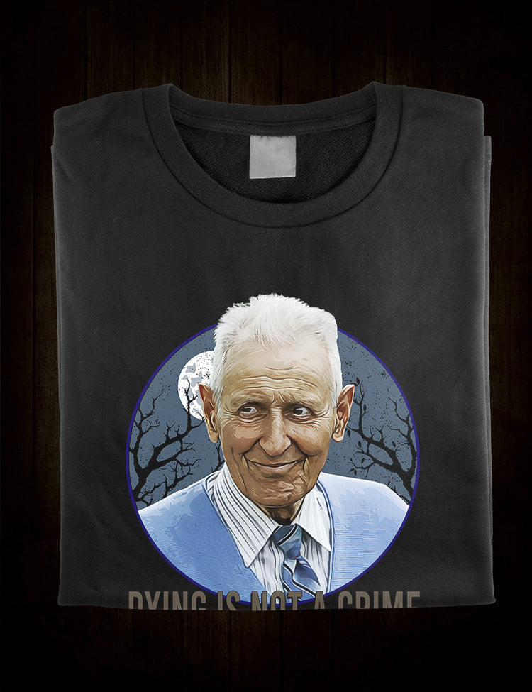 American pathologist Jack Kevorkian portrait T-shirt