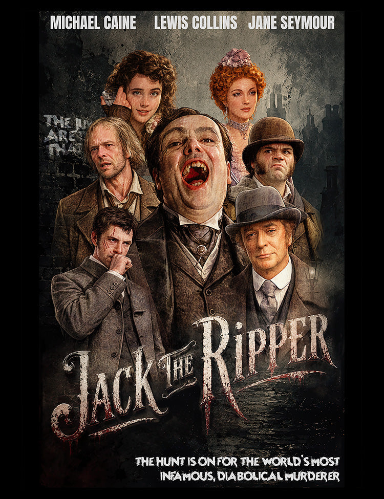 Michael Caine Jack the Ripper mini series artwork