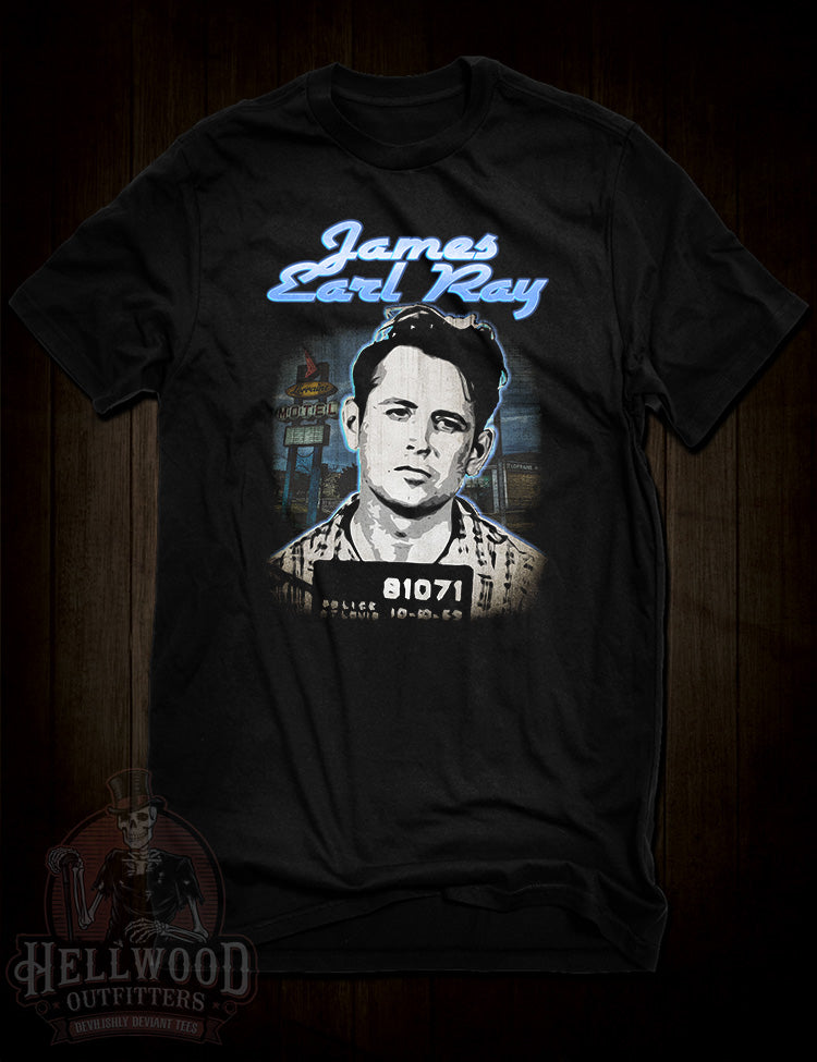 James Earl Ray Martin Luther King case t-shirt