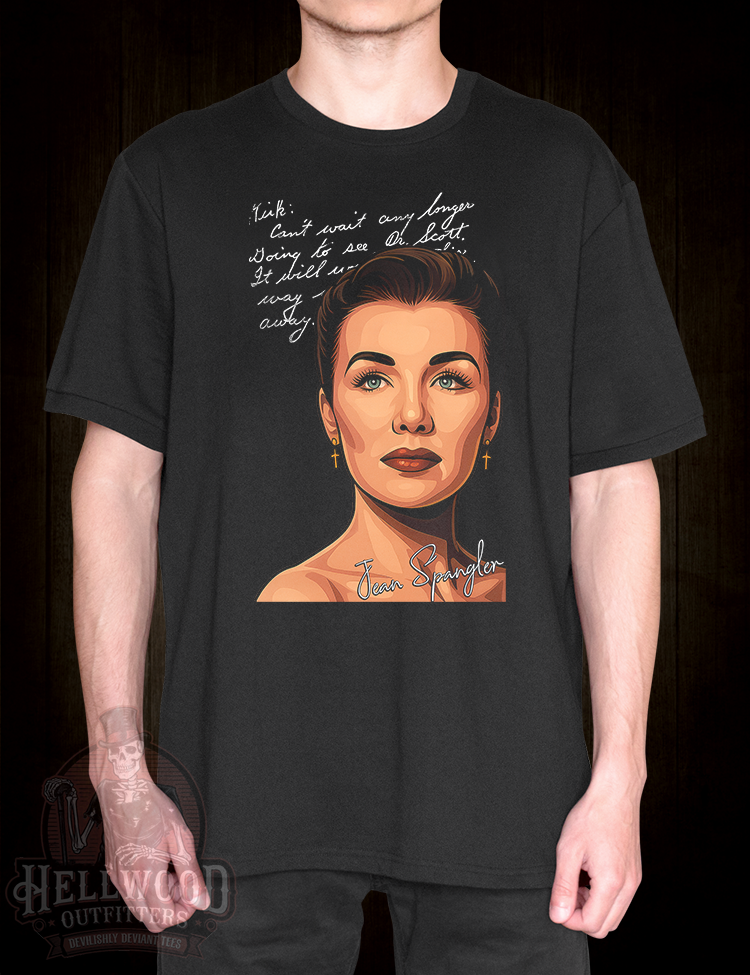 Vintage actress disappearance tribute tee